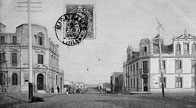 two bank buildings
