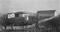 escuela, almacén y oficina telefónica