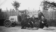 punctured tyre