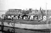 barge transporting wool